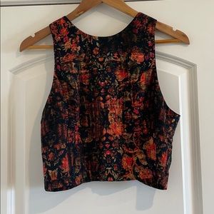 ASTR Floral Crop Top Size M